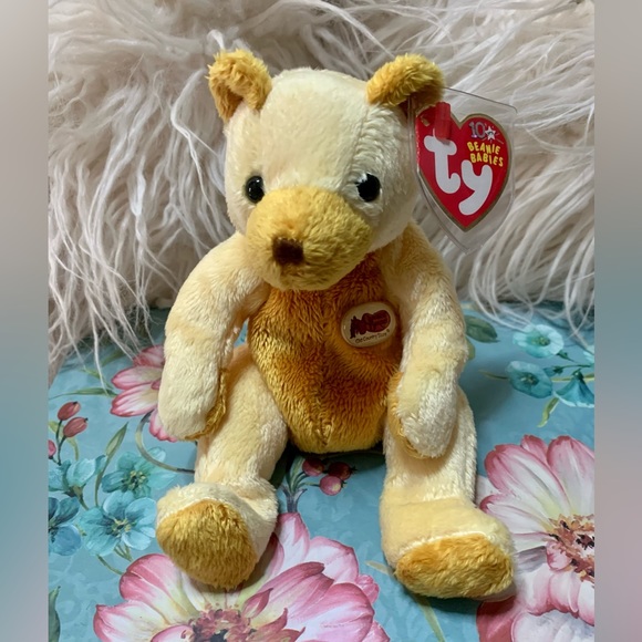 💥 2003 Ty Beanie Babies CORNBREAD the Bear Cracker Barrel Exclusive 6.5”💥#CORN - Picture 1 of 9